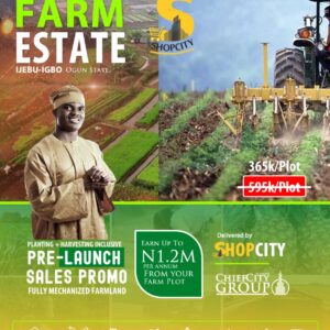 100+ Yam Tuber Production Farm Plot 150sqm @Shopcity Farm Estate Pre-Launch Promo, Earn 200%+ Yearly