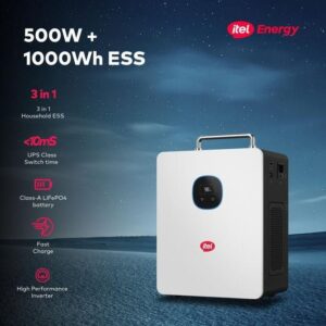 itel Power Tank 500W Inverter + 1kWh LiFePO4 Battery