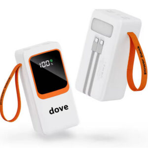 Portable Phone-Laptop Power Bank Station 50000mAh Capacity 22.5W PD Fast Charging LED Display Battery Pack with USB C Cable Light for Laptop