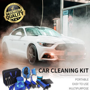35 Pcs Car Cleaning Wash Kit Auto Cleaning Supplies Car Cleaning Accessories with Car Wax Professional Detailing Brush