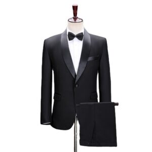Black Performance Suit Handsome and Fashionable Business Men, Groom's Wear