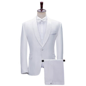 White Clasic Suit Handsome and Fashionable Business Men, Groom's Wear